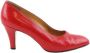 Celine Vintage Pre-owned Leather heels Red Dames - Thumbnail 1