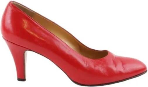 Celine Vintage Pre-owned Leather heels Red Dames