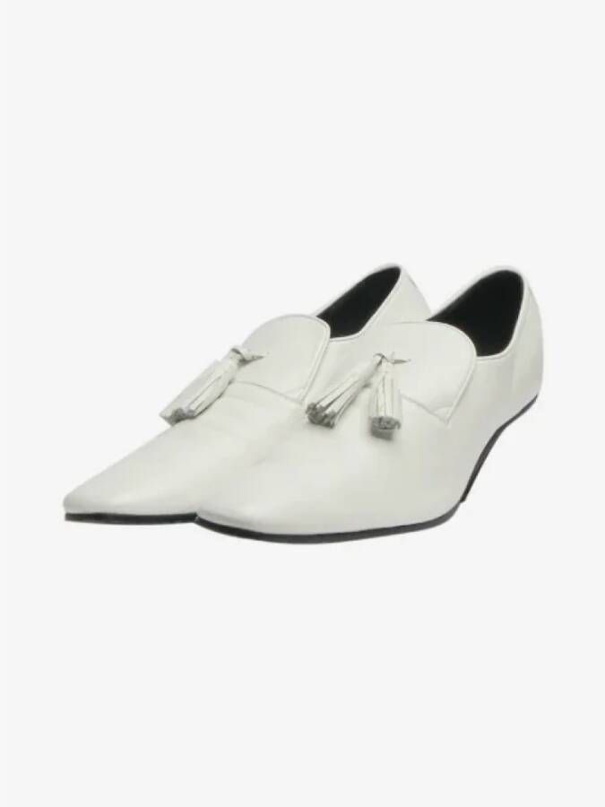 Celine Vintage Pre-owned Leather heels White Dames