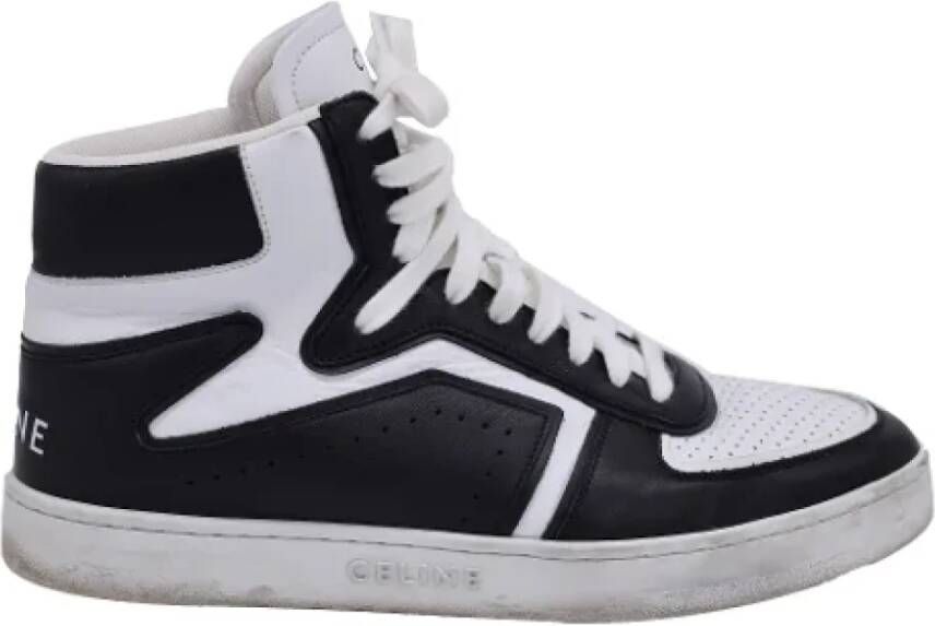 Celine Vintage Pre-owned Leather sneakers Black Heren