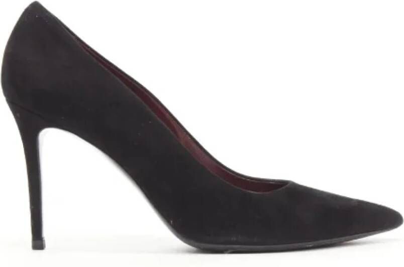 Celine Vintage Pre-owned Suede heels Black Dames