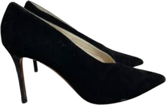 Celine Vintage Pre-owned Suede heels Black Dames