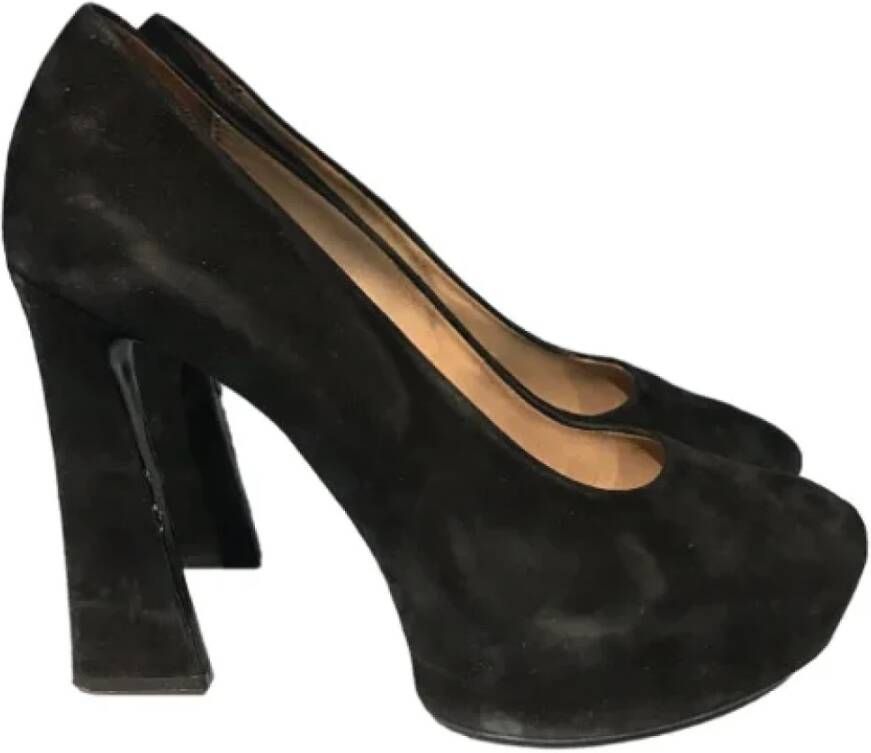 Celine Vintage Pre-owned Suede heels Black Dames