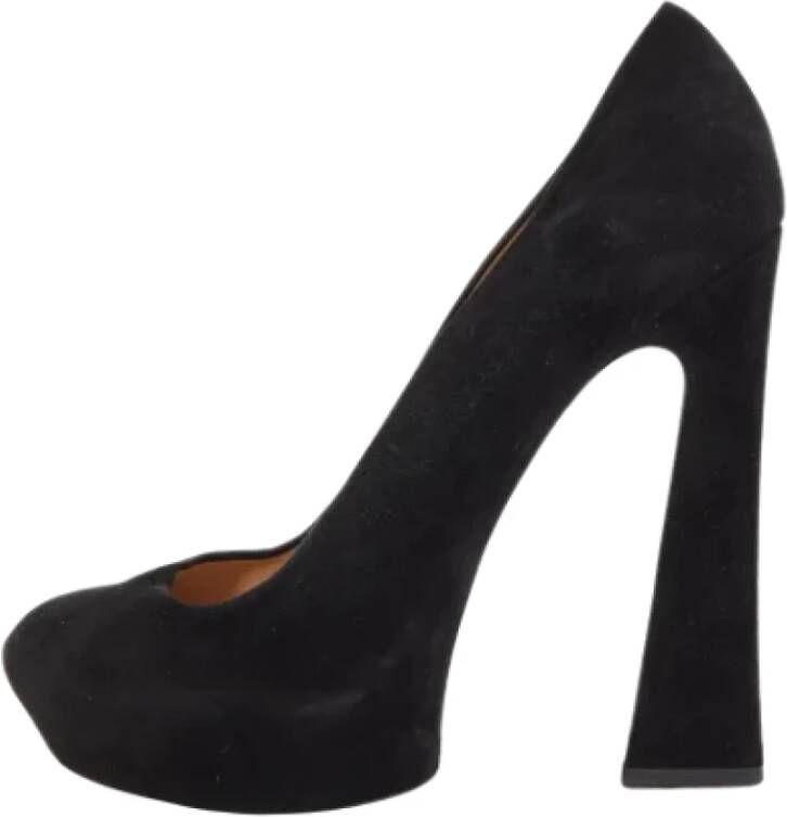 Celine Vintage Pre-owned Suede heels Black Dames