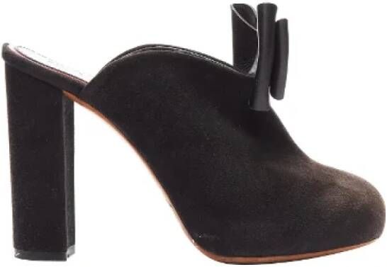 Celine Vintage Pre-owned Suede heels Black Dames