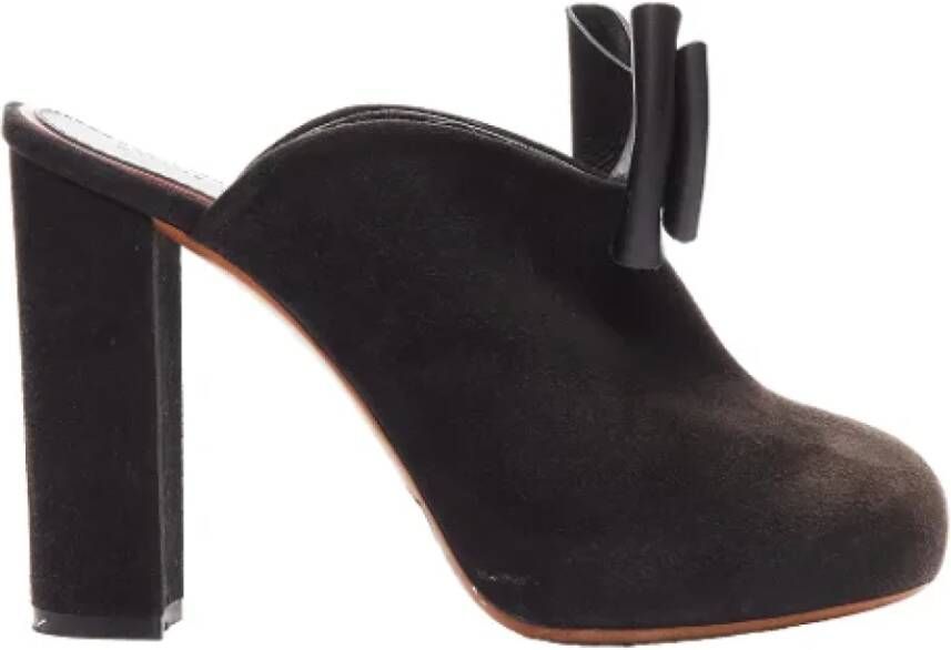 Celine Vintage Pre-owned Suede heels Black Dames