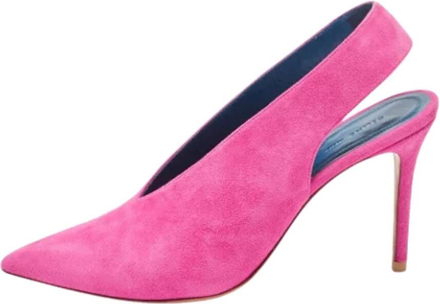 Celine Vintage Pre-owned Suede heels Pink Dames