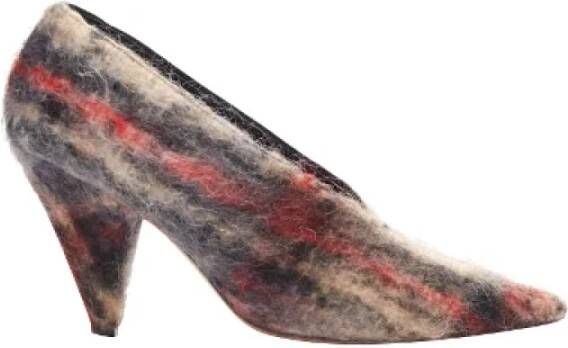 Celine Vintage Pre-owned Wool heels Red Dames