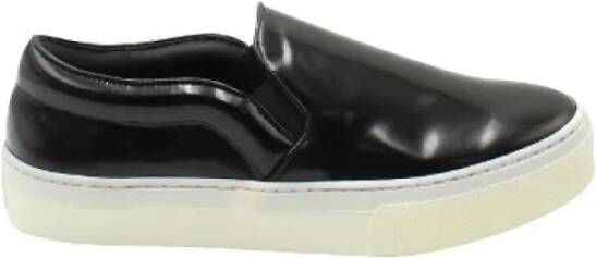 Celine Vintage Tweedehands Zwarte Leren Celine Sneakers Black Dames