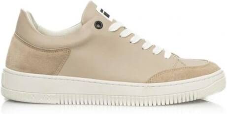 Cerruti 1881 Beige Leren Platform Sneakers met Logo Beige Dames