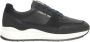 Cerruti 1881 Blauwe Leren Sneakers Hoge Zool Zijlogo Black Heren - Thumbnail 1