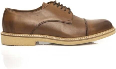 Cerruti 1881 Derby Leren Schoenen Casual Stijl Brown Heren