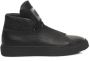 Cerruti 1881 Hoge Top Leren Sneakers met Rubberen Zool Black Heren - Thumbnail 1