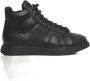 Cerruti 1881 Zwarte Leren High-Top Sneakers Logo Black Dames - Thumbnail 5