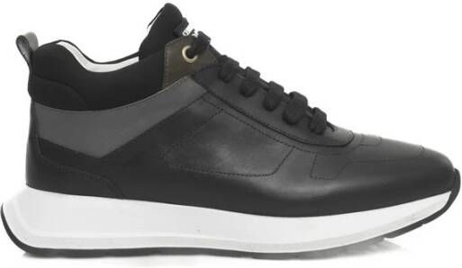 Cerruti 1881 Echt Leren Platform Sneaker Dames Black Dames