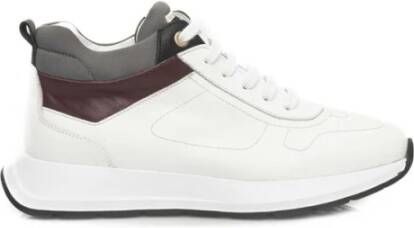 Cerruti 1881 Echte leren dames platform sneakers White Dames