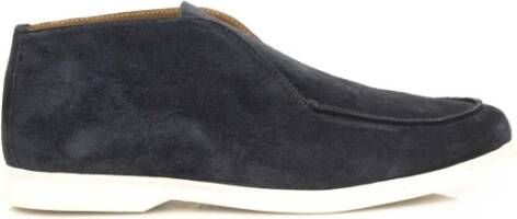 Cerruti 1881 Heren Leren Mocassin Casual Schoenen Blue Heren