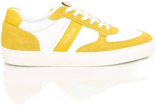 Cerruti 1881 Gele Leren Sneaker Heren Schoenen Yellow Heren