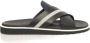 Cerruti 1881 Gevlochten Leren Dubbele Band Sandalen Black Heren - Thumbnail 1