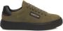 Cerruti 1881 Heren Leren Sneakers met Rubberen Zool Green Heren - Thumbnail 1