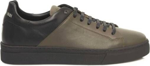 Cerruti 1881 Heren Leren Sneakers met Rubberen Zool Green Heren