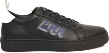 Cerruti 1881 Heren Leren Sneakers met Rubberen Zool Black Heren