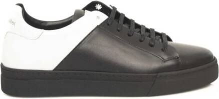 Cerruti 1881 Heren Leren Sneakers met Rubberen Zool Black Heren