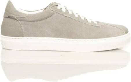 Cerruti 1881 Heren Leren Sneakers met Rubberen Zool Gray Heren