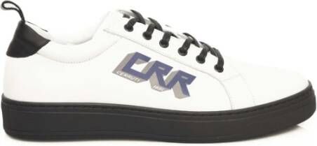 Cerruti 1881 Heren Leren Sneakers met Rubberen Zool White Heren