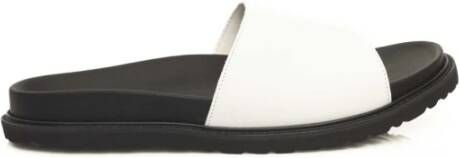 Cerruti 1881 Heren Leren Sandalen met Rubberen Zool White Heren