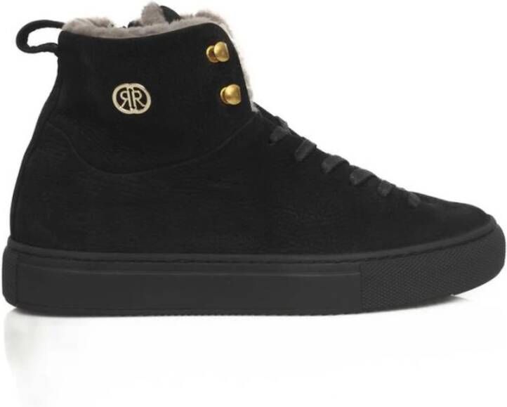 Cerruti 1881 Hoge Leren Sneakers met Zijlogo Black Dames