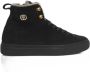 Cerruti 1881 Hoge Leren Sneakers met Zijlogo Black Dames - Thumbnail 5