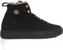 Cerruti 1881 Hoge Leren Sneakers met Zijlogo Black Dames - Thumbnail 9