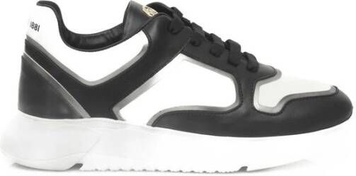 Cerruti 1881 Koeienleer Sneaker Hoge Zool Logo Black Dames