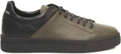 Cerruti 1881 Leren sneakers met logo voor heren Green Heren