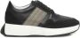 Cerruti 1881 Zwarte Leren Platform Sneakers met Logo Black Dames - Thumbnail 1