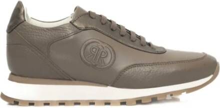 Cerruti 1881 Platform Leren Sneakers voor Vrouwen Beige Dames