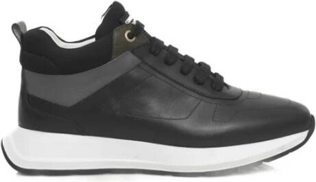 Cerruti 1881 Platform Leren Sneakers voor Vrouwen Black Dames