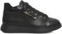 Cerruti 1881 Zwarte Leren Platform Sneakers met Logo Black Dames - Thumbnail 9