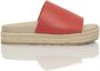 Cerruti 1881 Platform Sandalen van Echt Leer Red Dames - Thumbnail 2