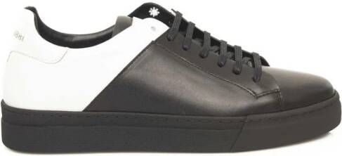 Cerruti 1881 Heren Leren Sneakers met Rubberen Zool Black Heren