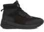 Cerruti 1881 Hoge Top Leren Sneakers Rubberen Zool Black Heren - Thumbnail 1