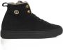 Cerruti 1881 Hoge Leren Sneakers met Zijlogo Black Dames - Thumbnail 1