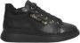 Cerruti 1881 Zwarte Leren Platform Sneakers met Logo Black Dames - Thumbnail 1