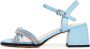 Cesare Gaspari Blauwe Blokhak Sandalen Blue Dames - Thumbnail 1