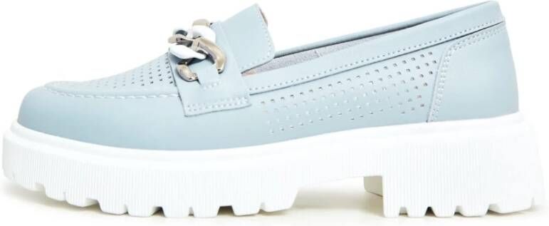 Cesare Gaspari Blauwe Casual Loafers Blue Dames