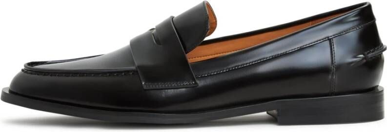 Cesare Gaspari Block Heeled Loafers Patent Black Dames