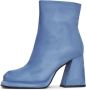 Cesare Gaspari Casual Block Heel Ankle Boots Blue Dames - Thumbnail 1