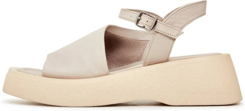 Cesare Gaspari Casual Platform Sandalen Beige Dames