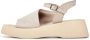 Cesare Gaspari Casual Platform Sandalen Beige Dames - Thumbnail 1